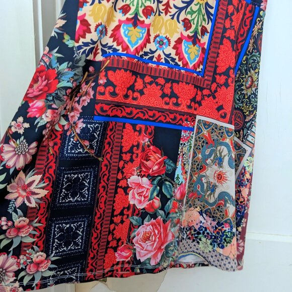 Johnny Was Floral Printed Rayon Tunic Dress Size Small - Picture 3 of 5